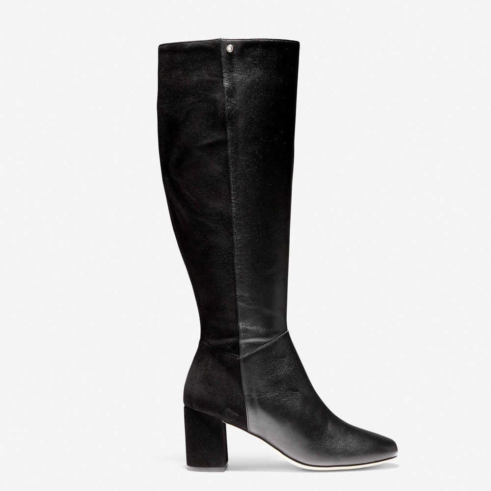 New Cole Haan Leather & Suede Rianne Boots 8.5